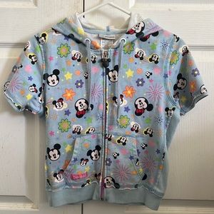 Disney themed short sleeves hoodie